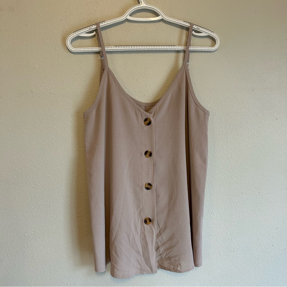 Women’s Button-Down Tank Top - Picture 2 of 4